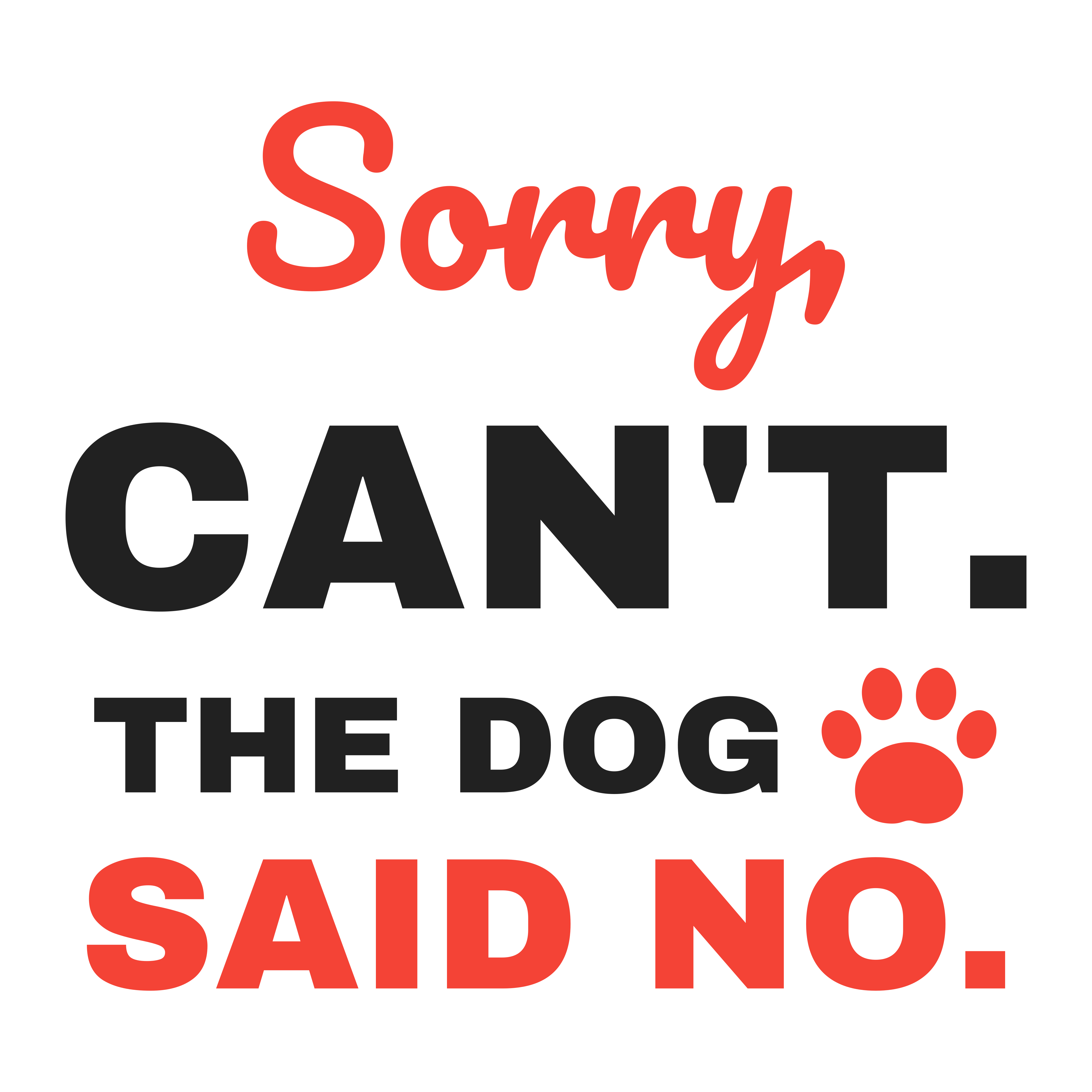 The Dog Said No