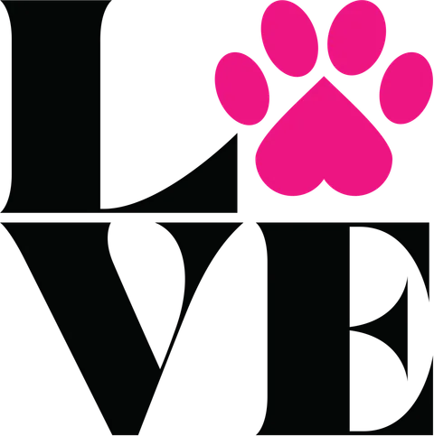 Love With Paw Print
