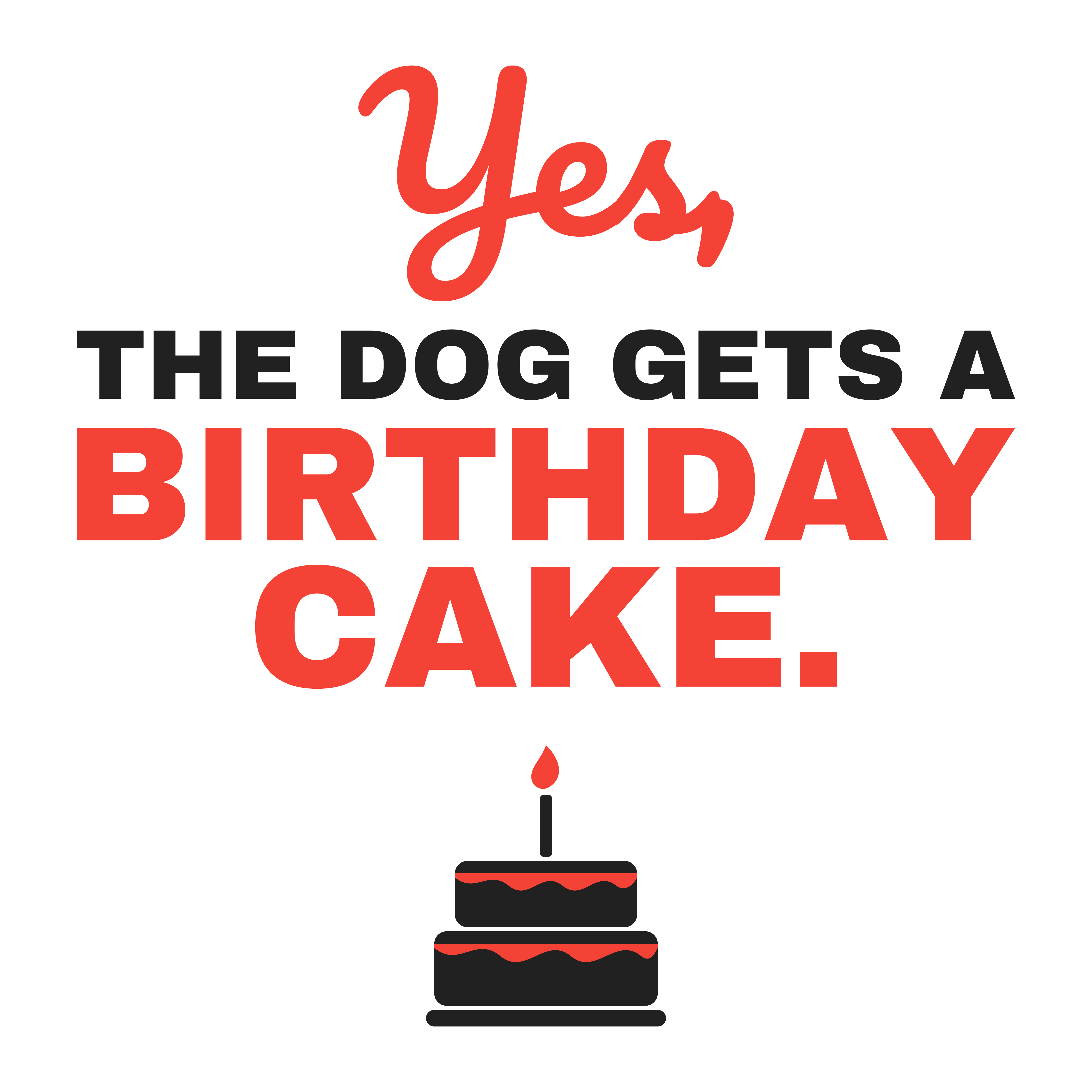 Yes The Dog Gets A Birthday Cake