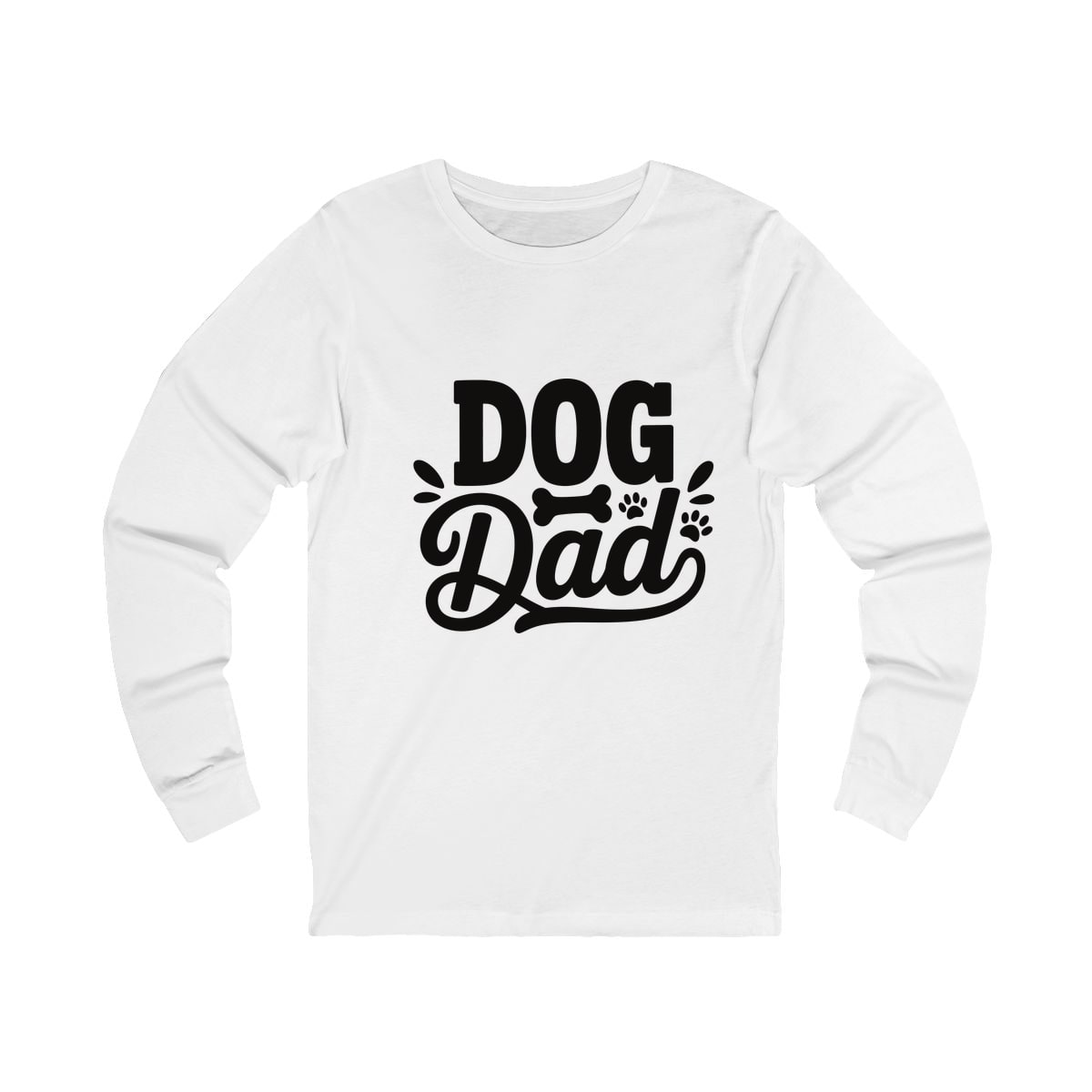Dog Dad Script Long Sleeve Shirt