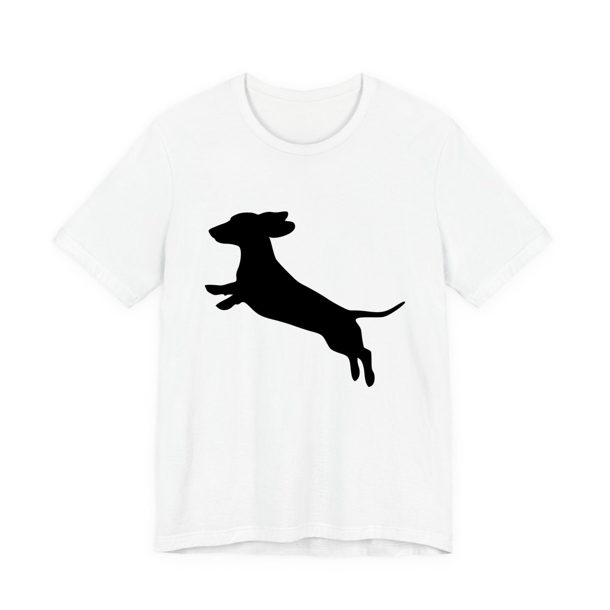 Dachshund Pose jumping Jersey Tee