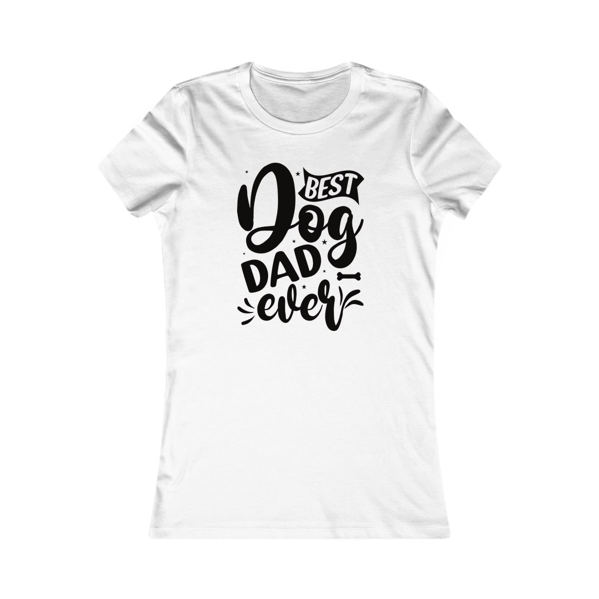 Best Dog Dad Ever Script Women's Shirt