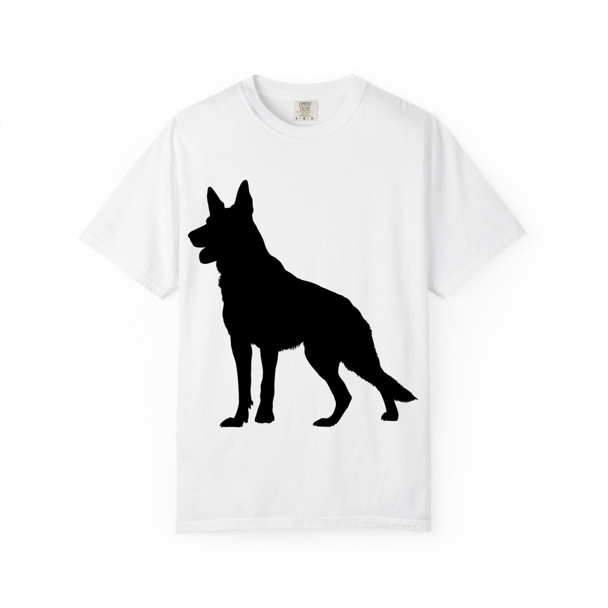 German Shepherd Silhouette Comfort Colors Tee