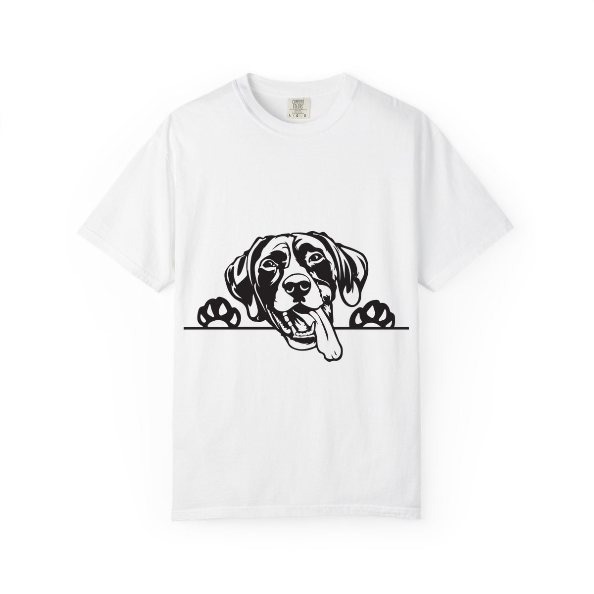 Peeking German Shorthaired Pointer Comfort Colors Tee