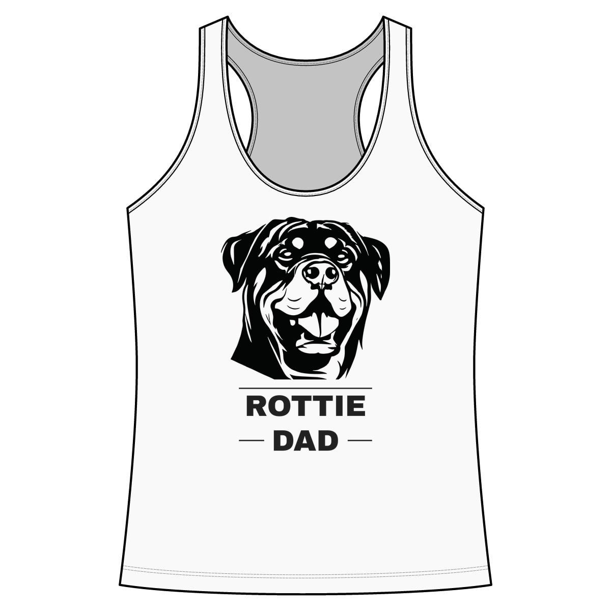 Rottweiler Dad Performance Tank