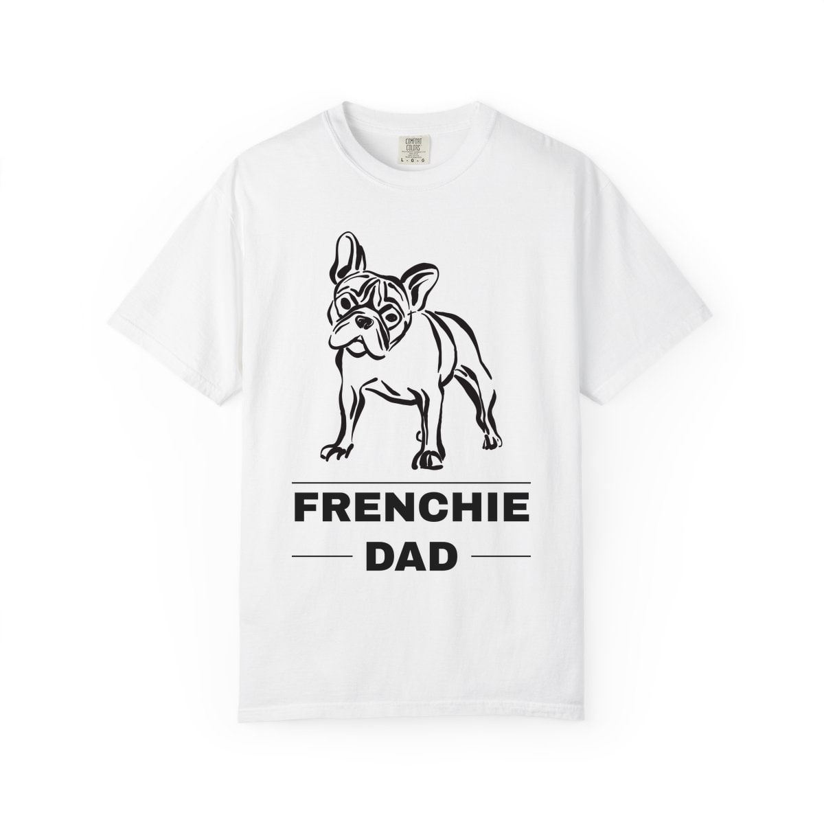 Frenchie Dad Comfort Colors Tee