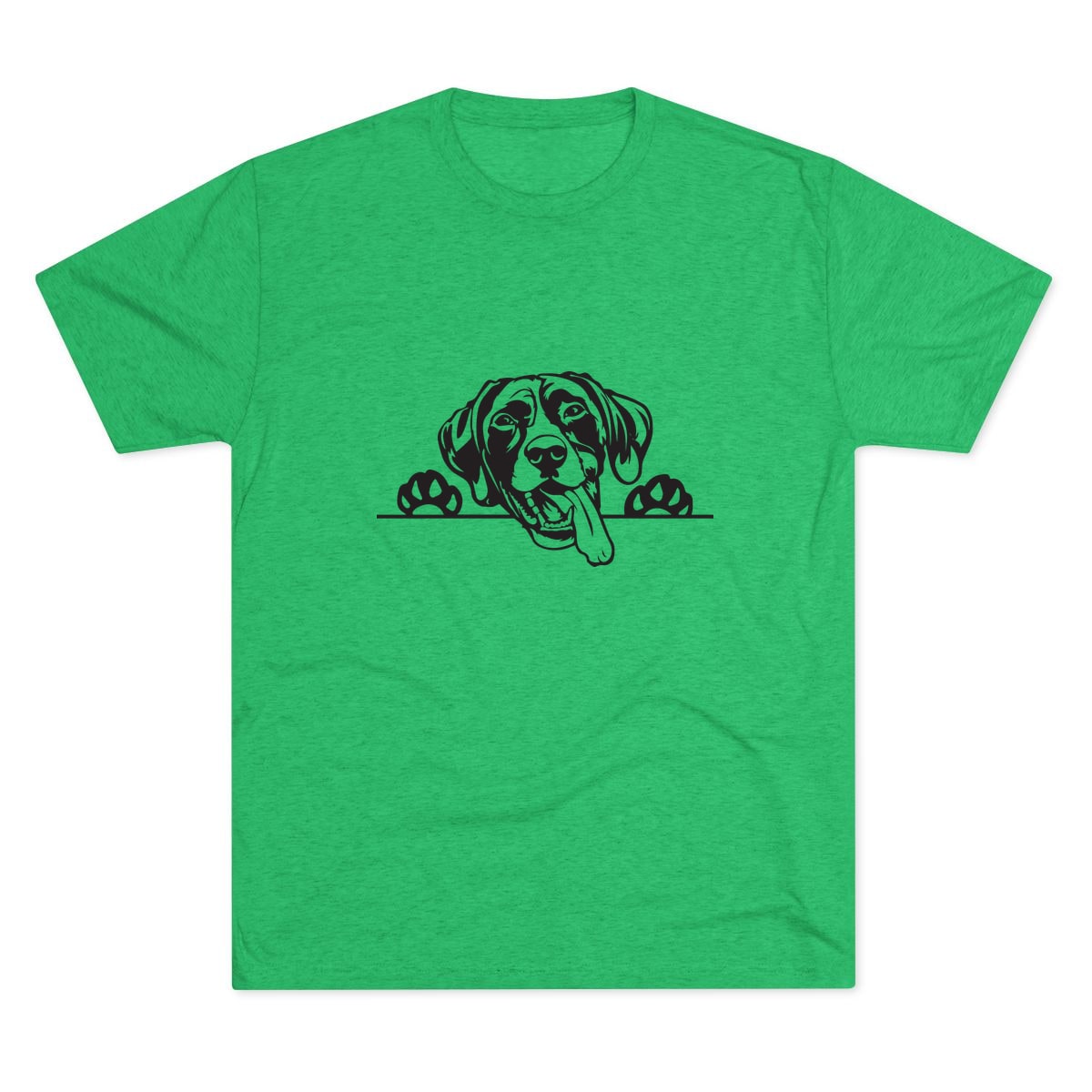 Peeking German Shorthaired Pointer Tri-Blend Tee