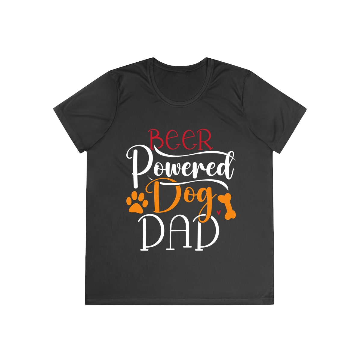 Beer Powered Dog Dad Ladies Competitor Tee by Sport-Tek