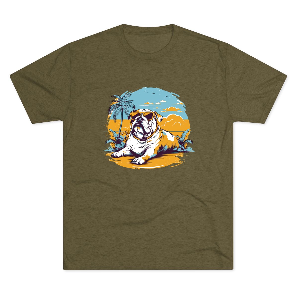 Beach Bulldog Tri-Blend Tee