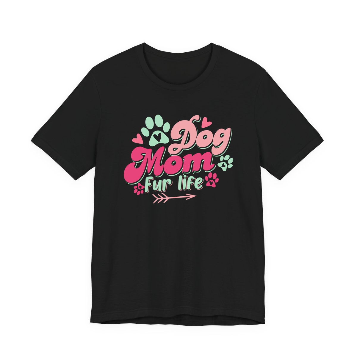 Dog Mom Fur Life Jersey Tee