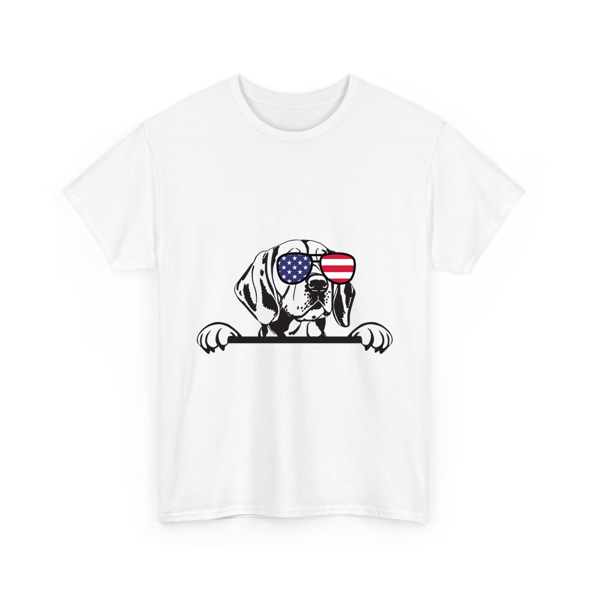 Patriotic Peeking Beagle Shirt