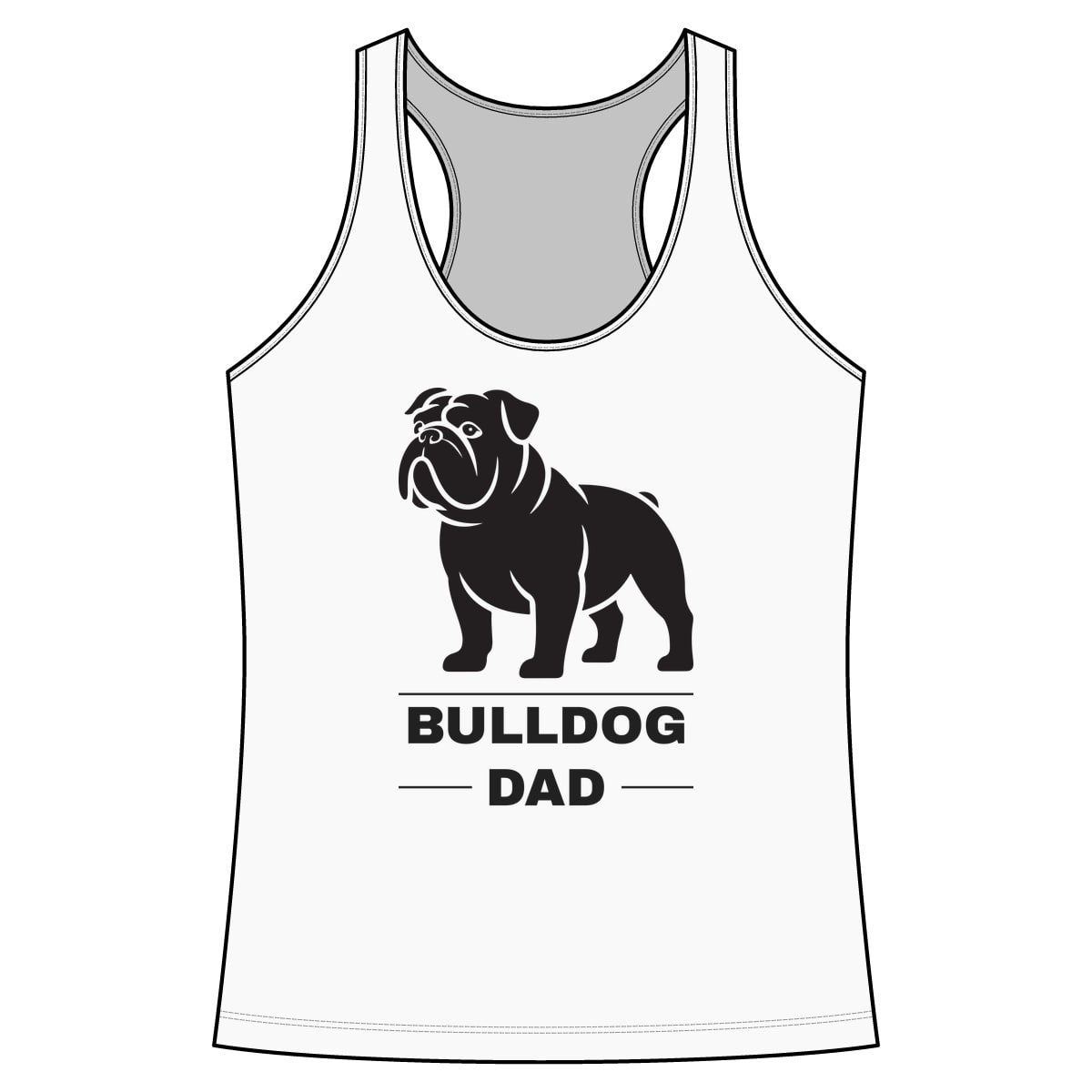 Bulldog Dad Performance Tank