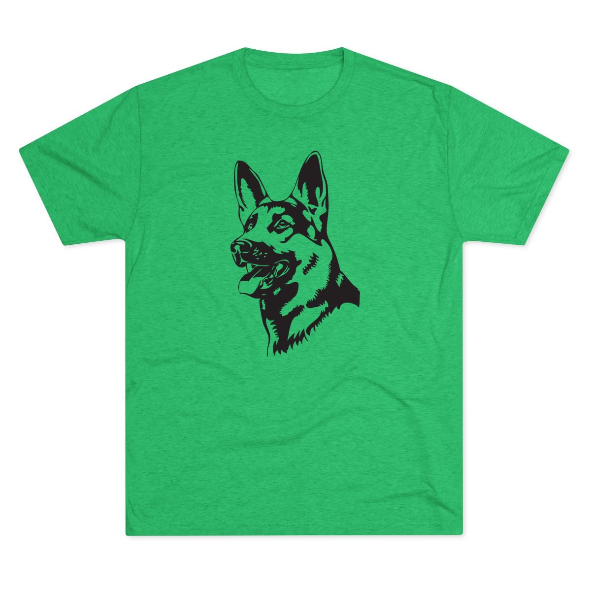 German Shepherd Portrait Tri-Blend Tee
