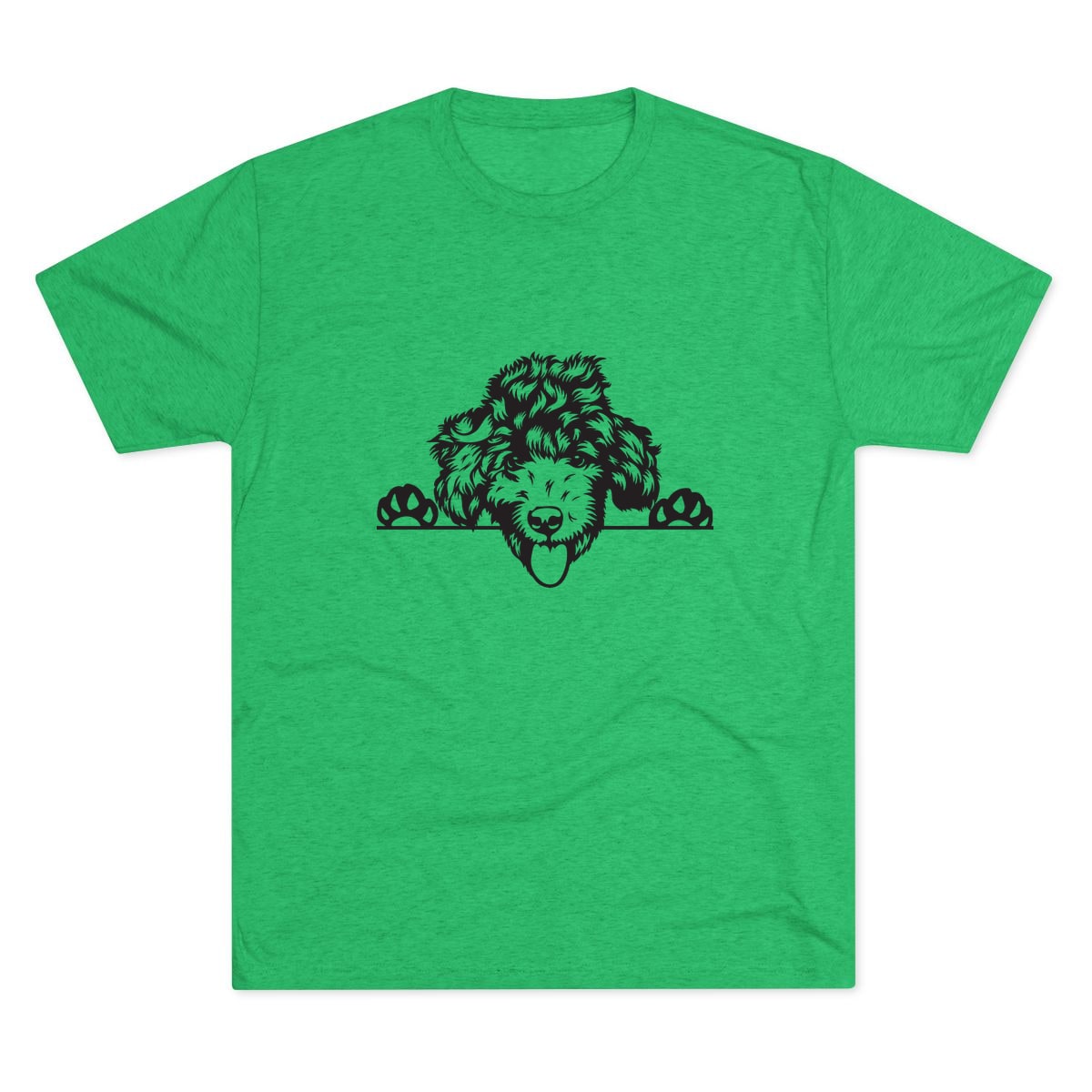 Peeking Doodle Tri-Blend Tee