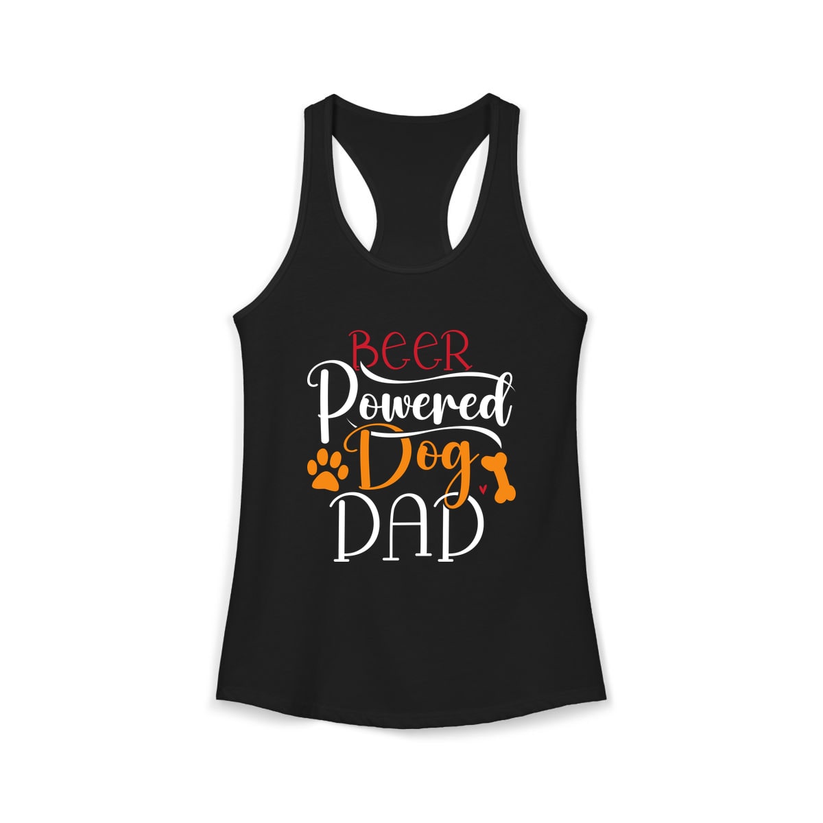 Beer Powered Dog Dad Tank Top