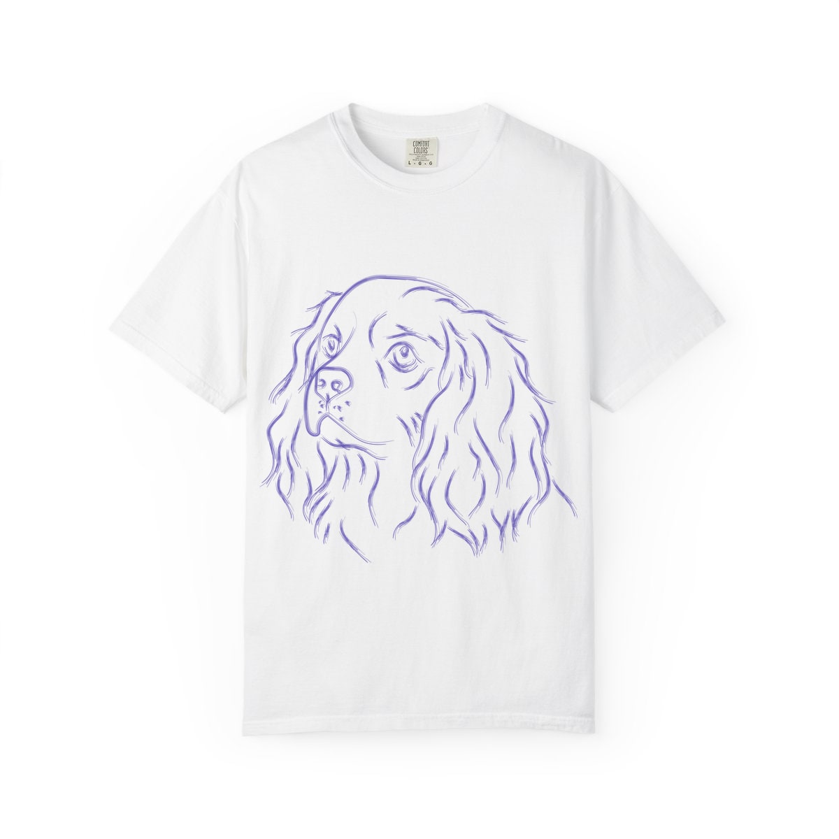 Multi Breed Icon spaniel Comfort Colors Tee
