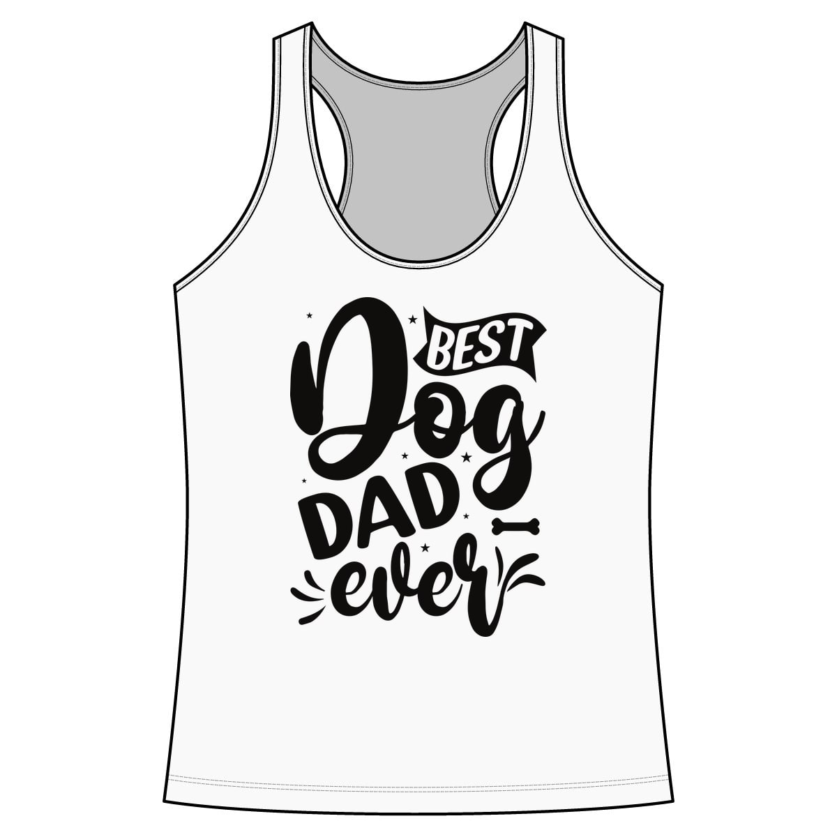 Best Dog Dad Ever Script Performance Tank