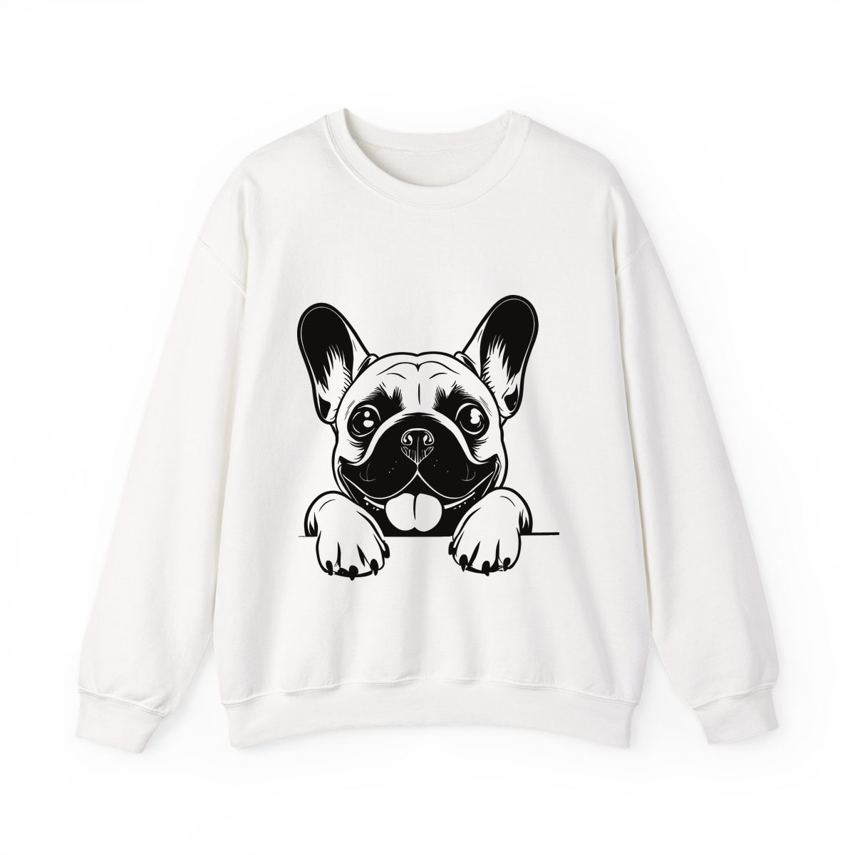 Peeking French Bulldog Crewneck Sweatshirt