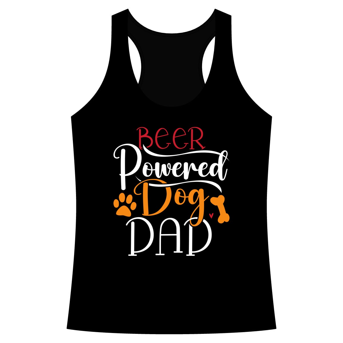 Beer Powered Dog Dad Performance Tank