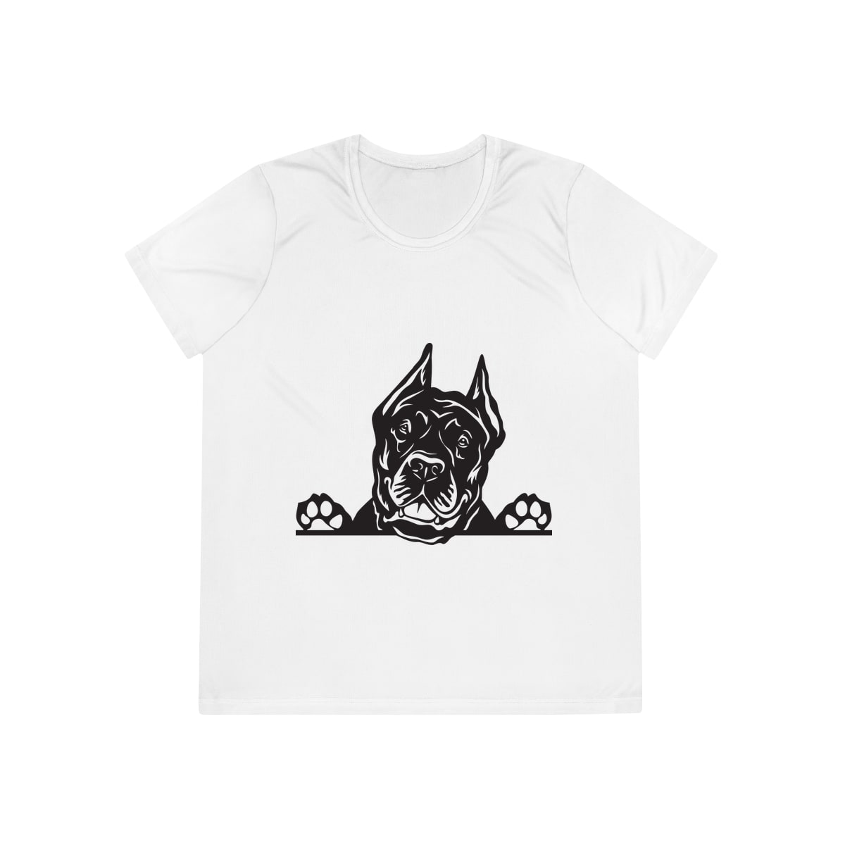 Peeking Cane Corso Ladies Competitor Tee by Sport-Tek