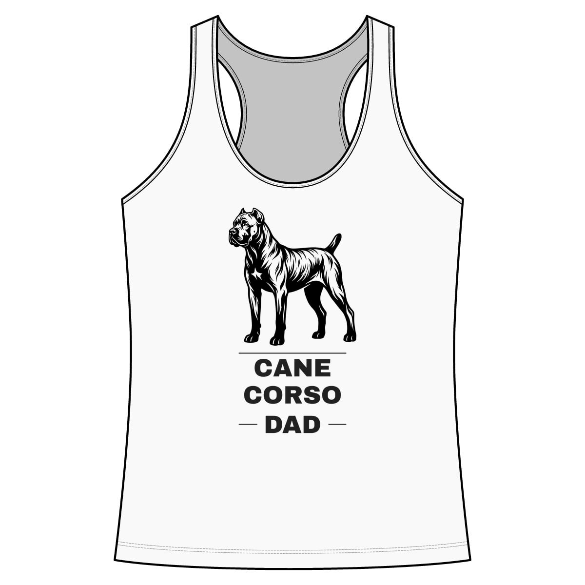 Cane Corso Dad Performance Tank