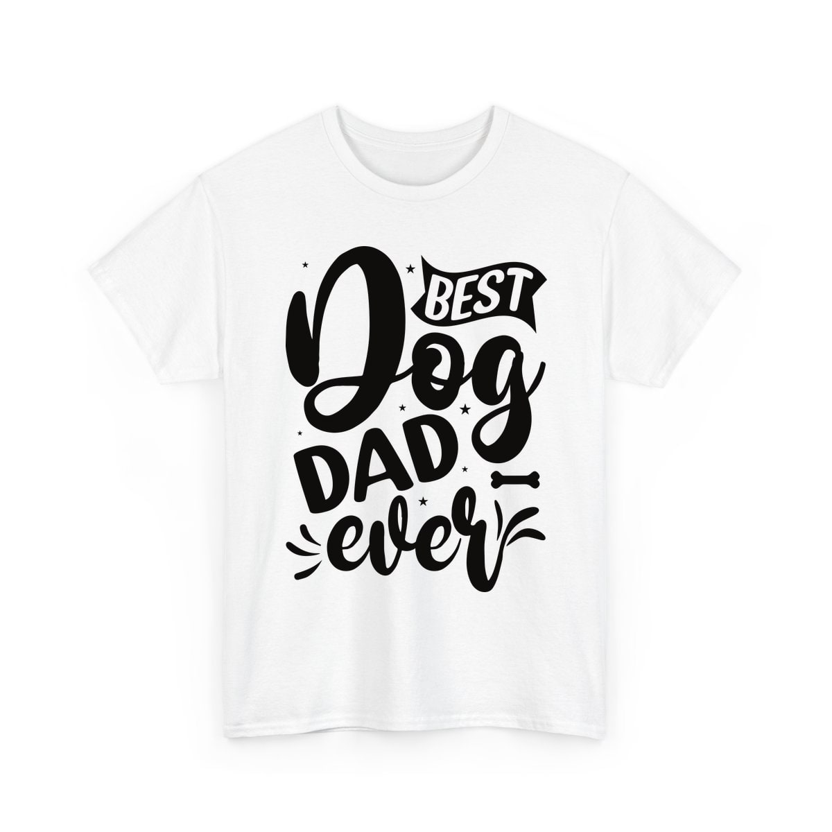 Best Dog Dad Ever Script Shirt