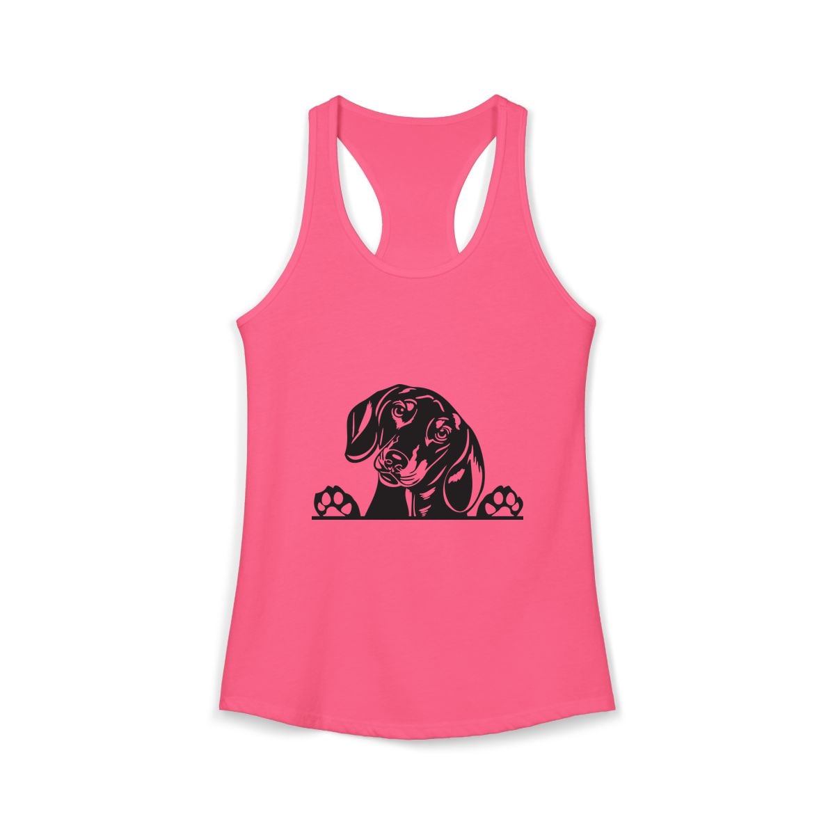 Peeking Dachshund Tank Top
