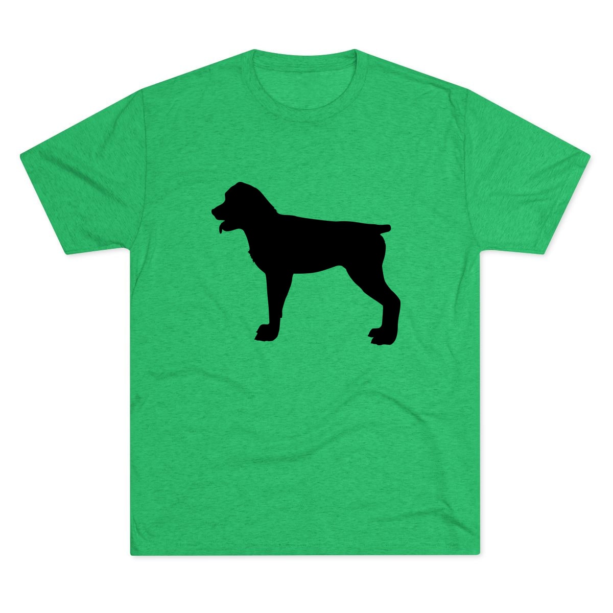 Rottweiler Silhouette Tri-Blend Tee