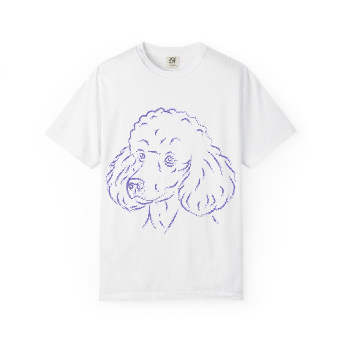 Multi Breed Icon poodle Comfort Colors Tee