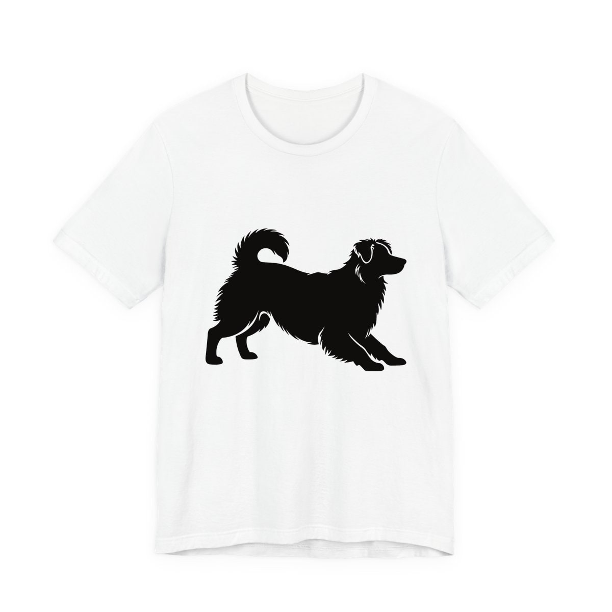 Australian Shepherd Pose play bow, tail up Jersey Tee