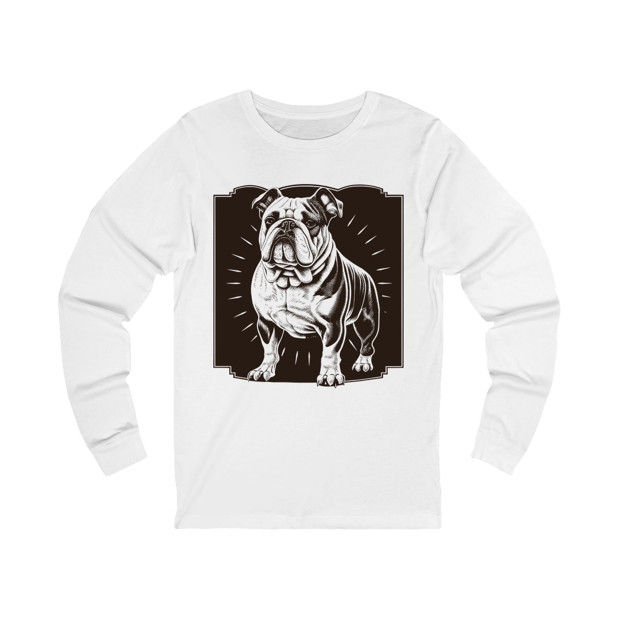 Vintage Bulldog Badge Long Sleeve Shirt