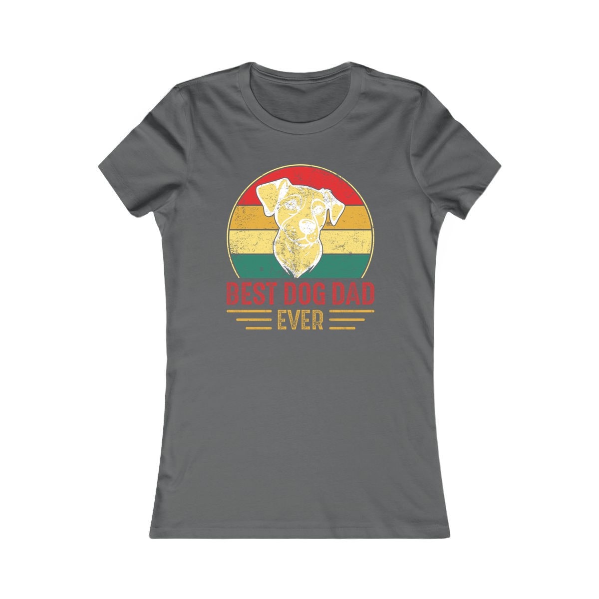 Best Dog Dad Ever Sunset Pup Women's Shirt