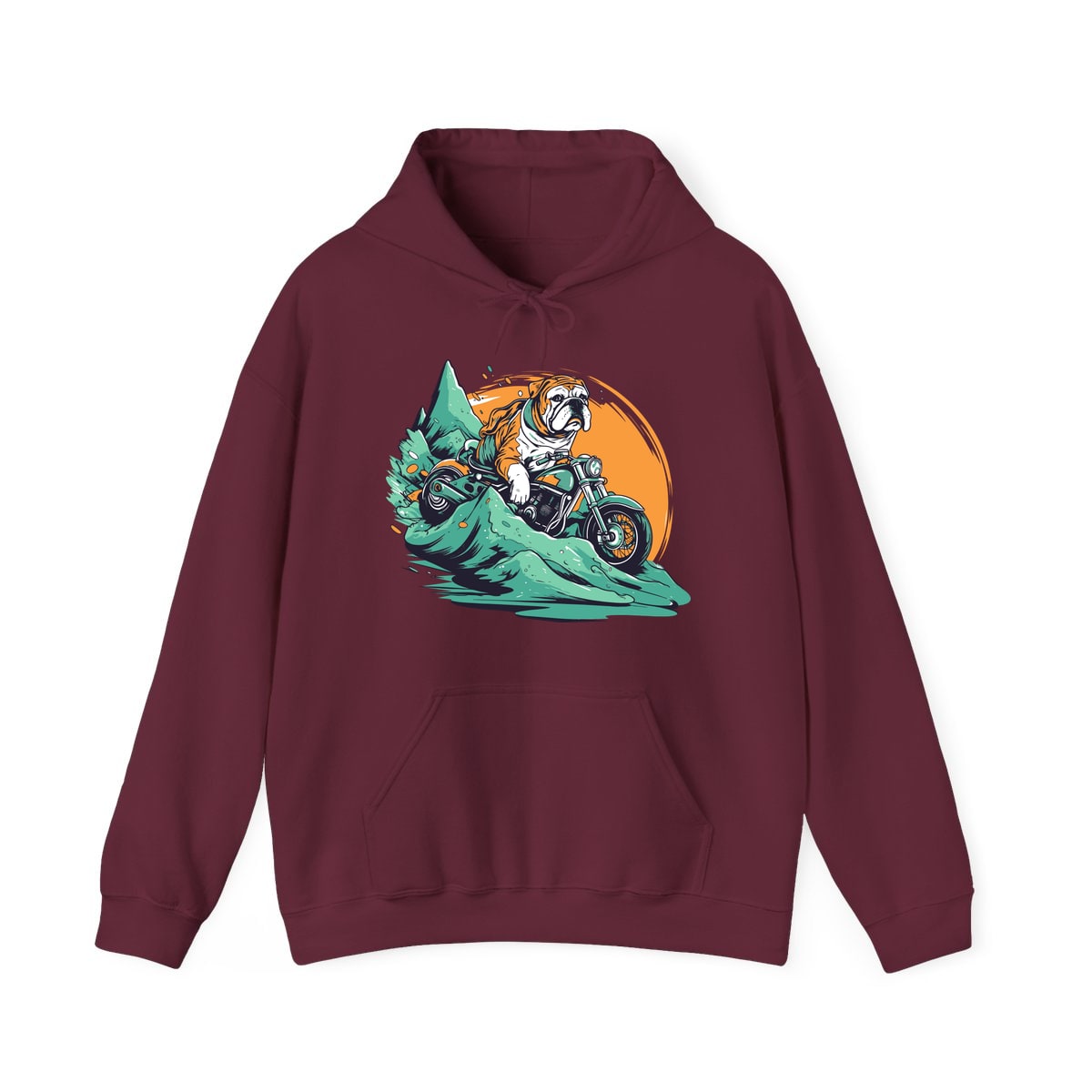 Motorcycle Bulldog Hoodie