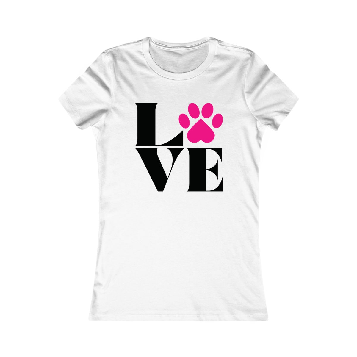 Love With Paw Print Women's Shirt