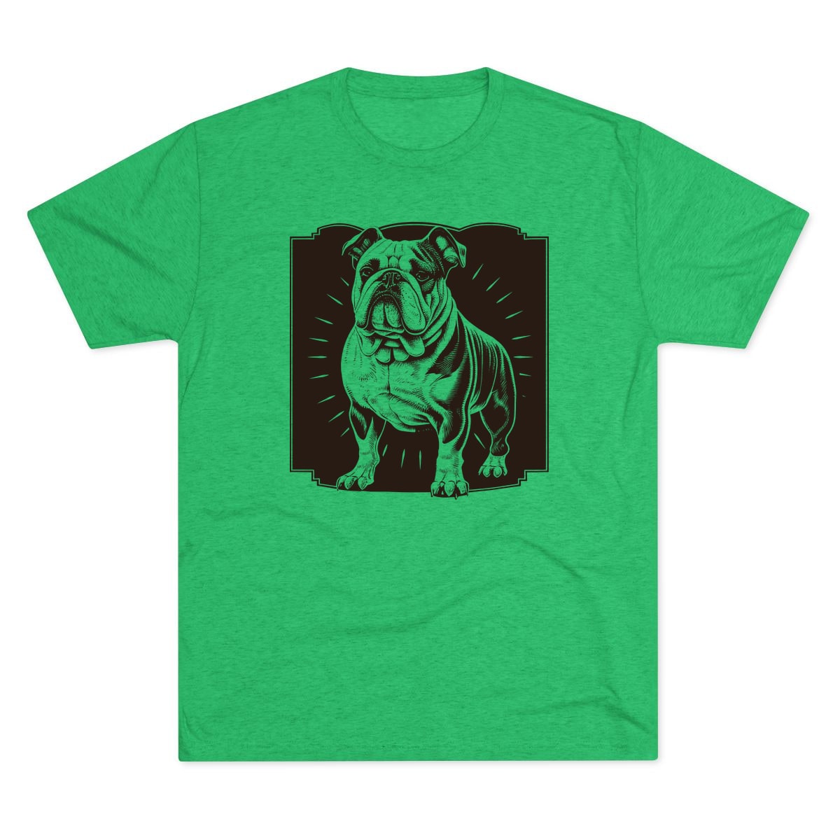Vintage Bulldog Badge Tri-Blend Tee