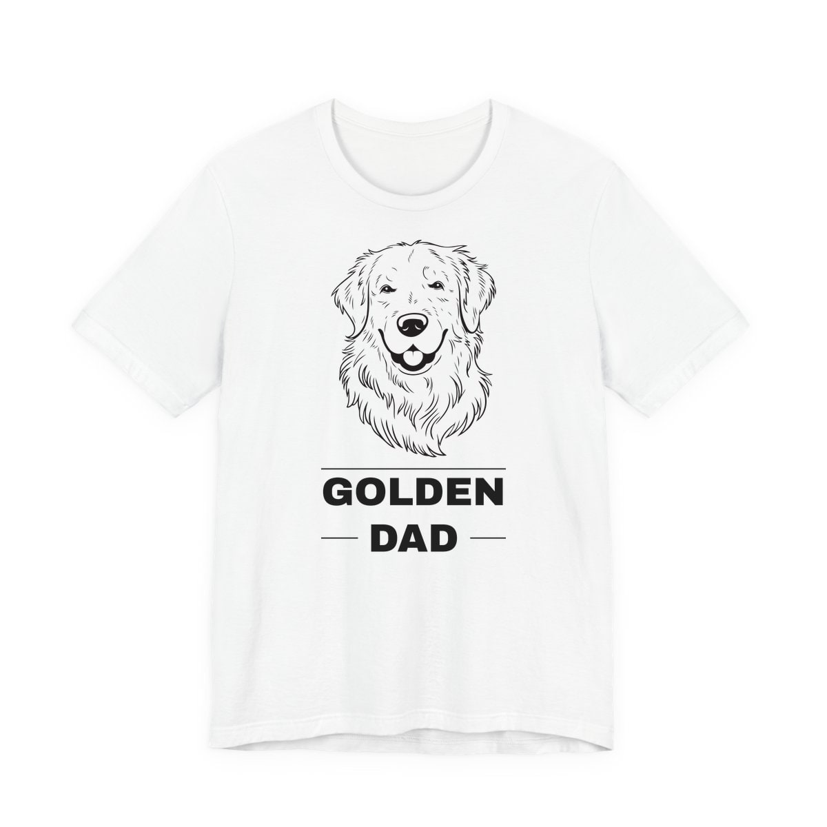 Golden Retriever Dad Jersey Tee