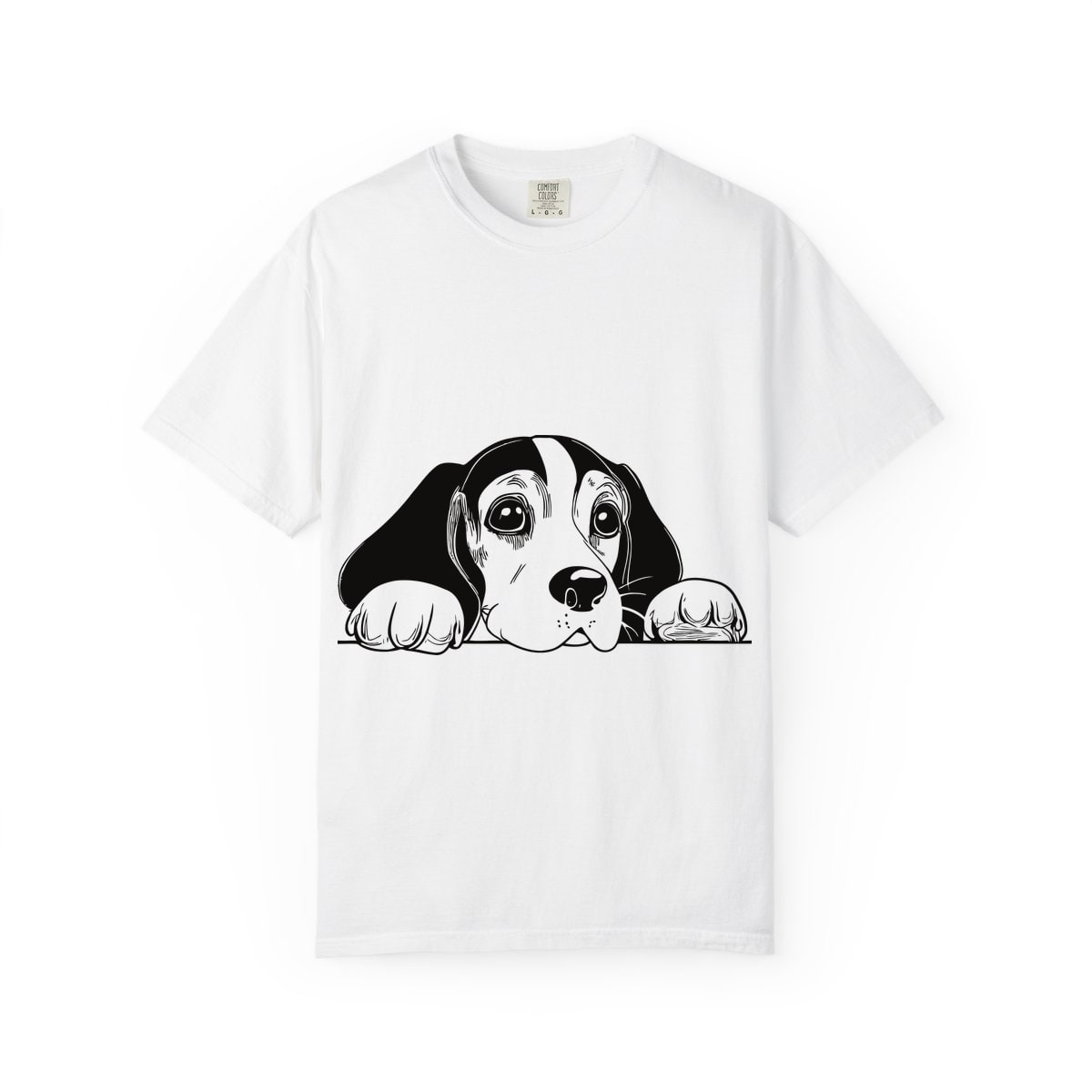 Peeking Beagle Comfort Colors Tee