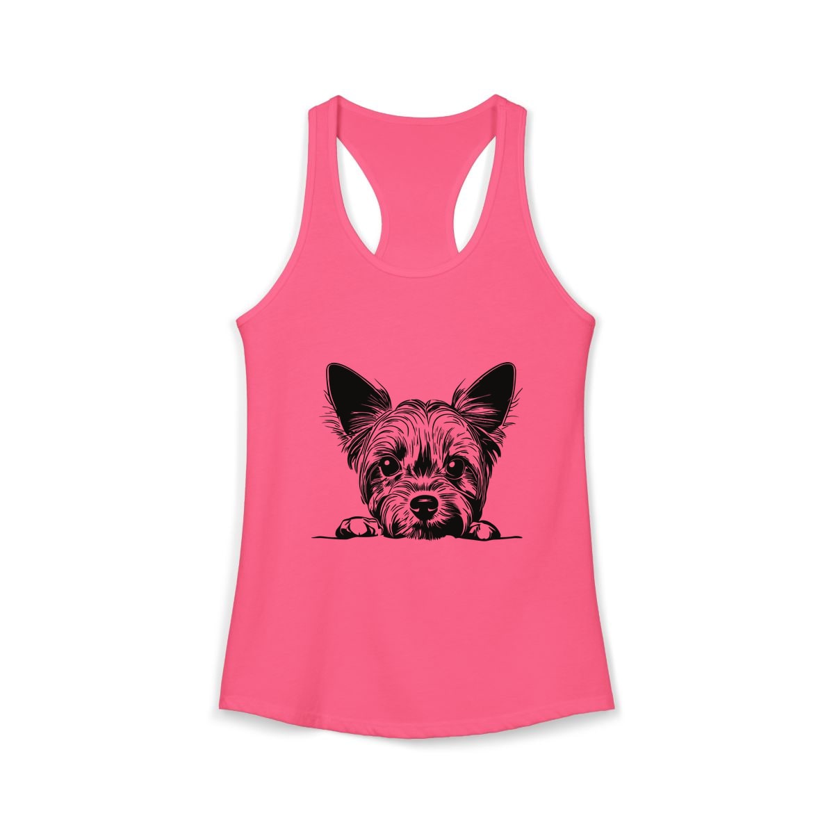 Peeking Yorkie Tank Top