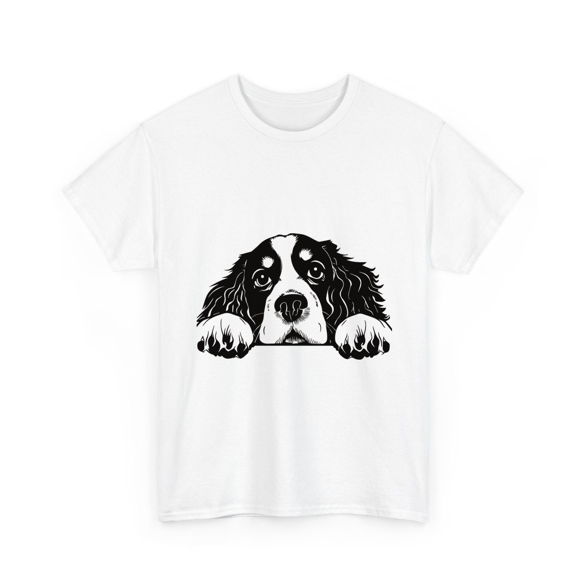 Peeking Cavalier King Charles Spaniel Shirt