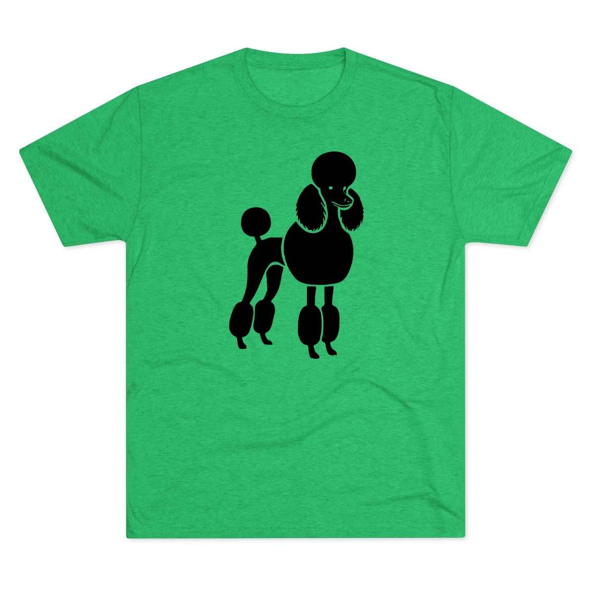Poodle Silhouette show cut Tri-Blend Tee