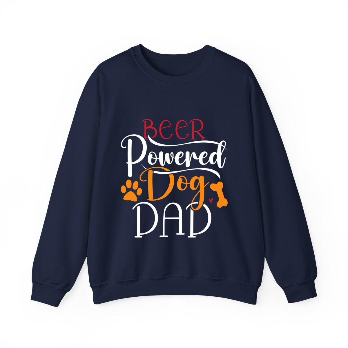 Beer Powered Dog Dad Crewneck Sweatshirt