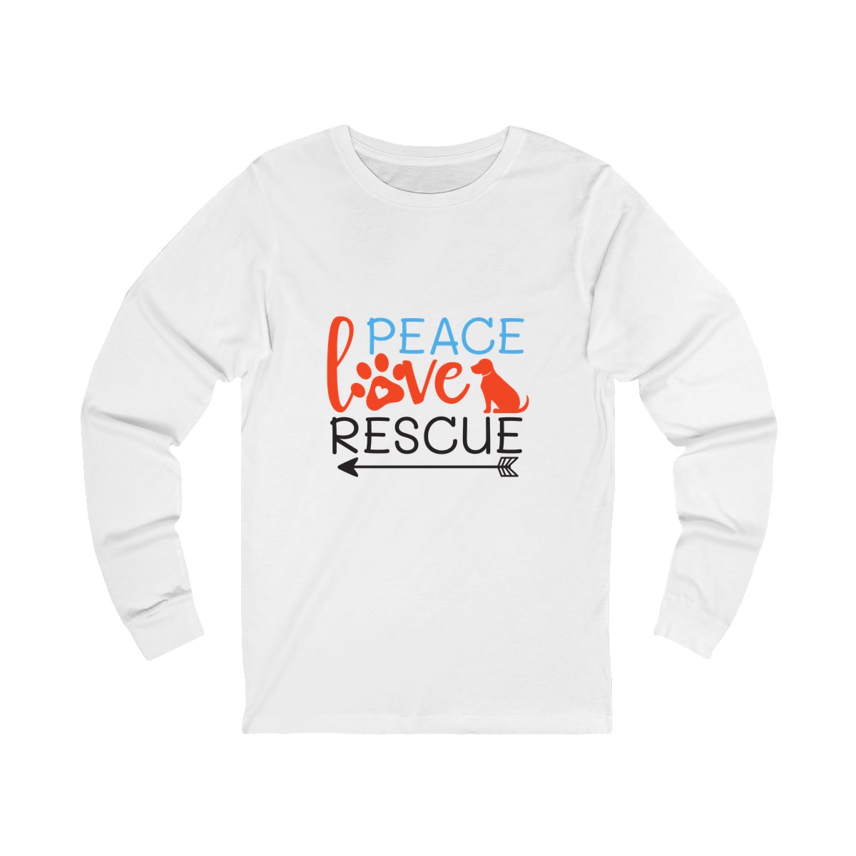 Peace Love Rescue Long Sleeve Shirt