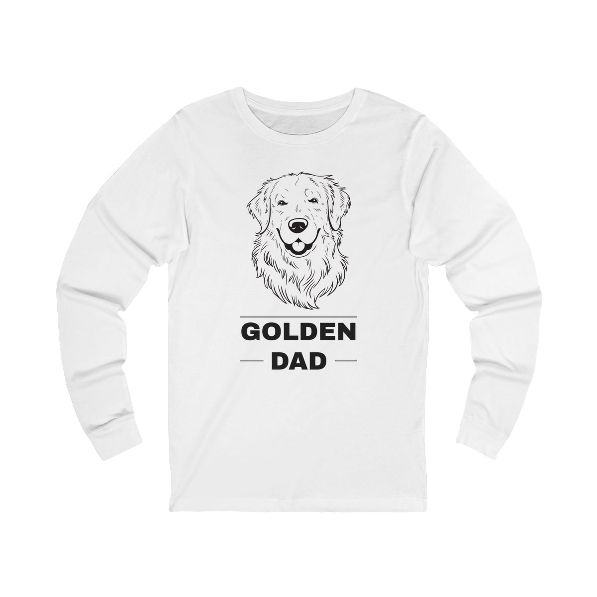 Golden Retriever Dad Long Sleeve Shirt