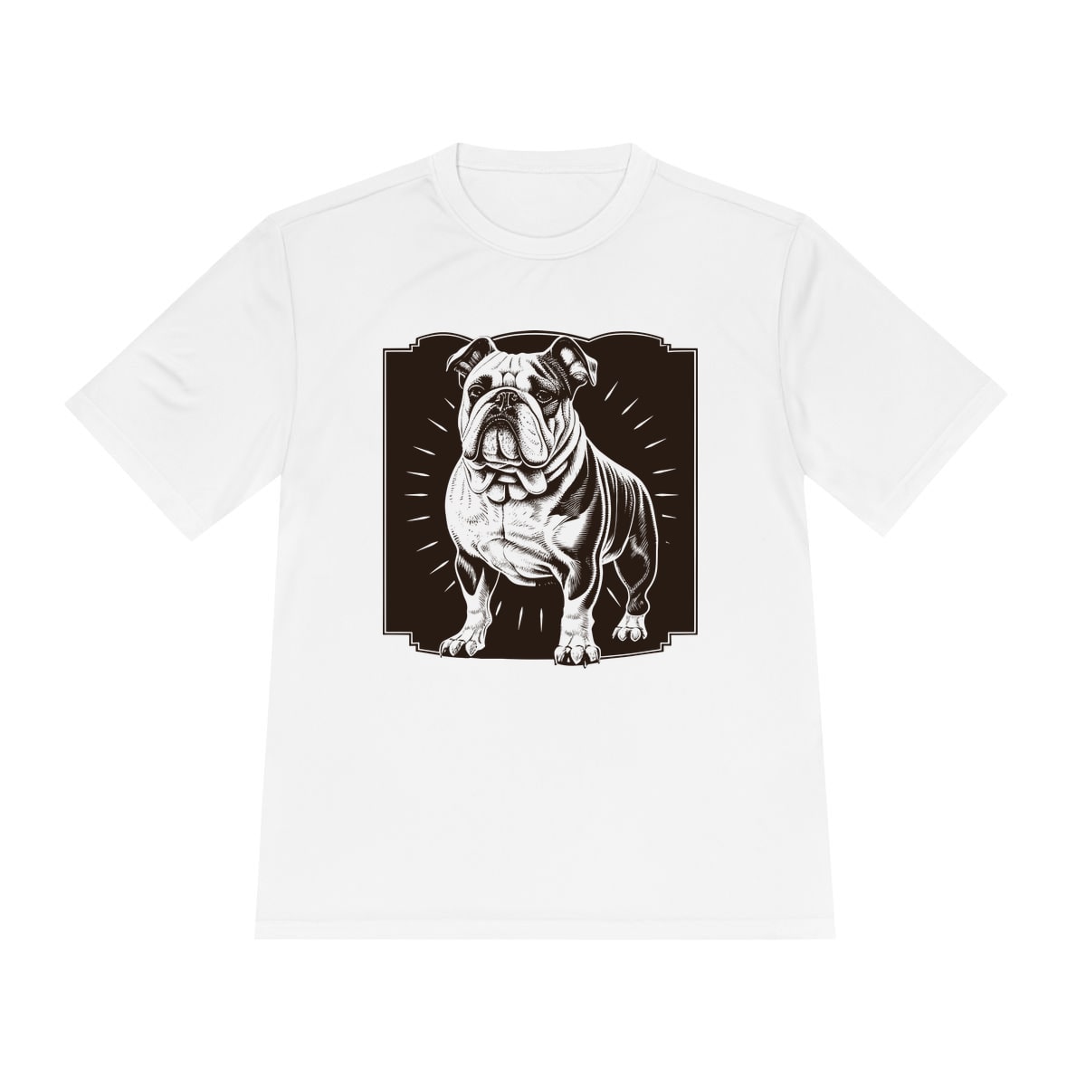 Vintage Bulldog Badge Moisture Wicking Tee by Sport-Tek