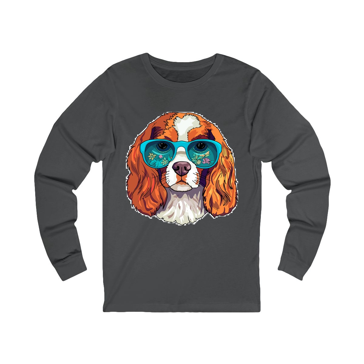 Cavalier in Sunglasses Long Sleeve Shirt