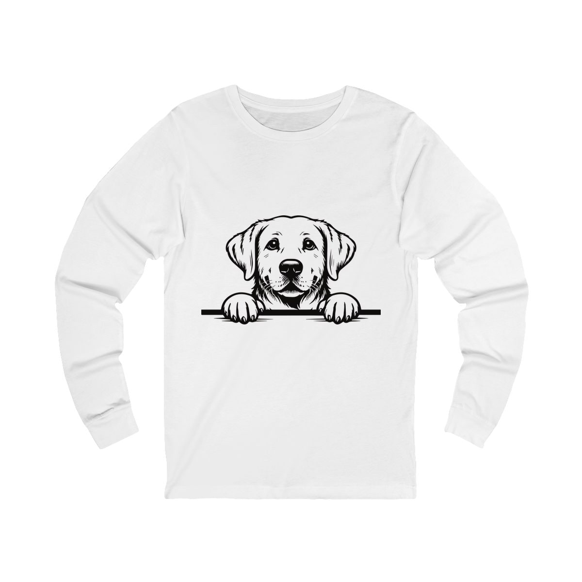 Peeking Labrador Long Sleeve Shirt