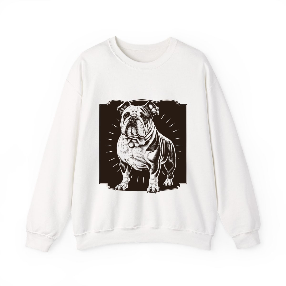 Vintage Bulldog Badge Crewneck Sweatshirt