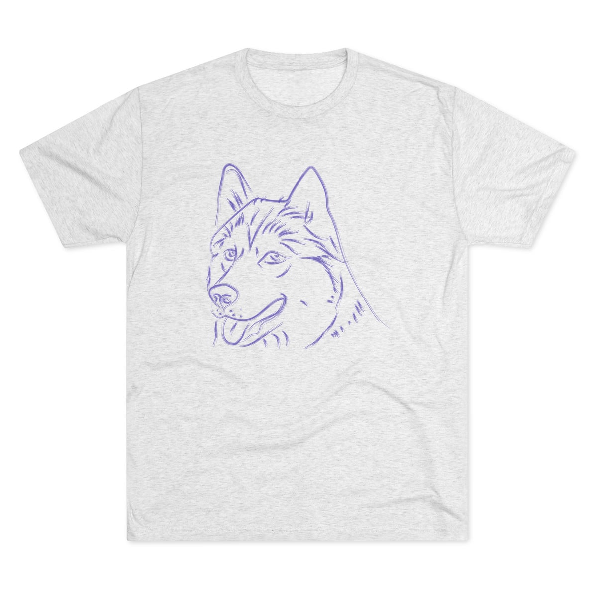 Multi Breed Icon husky Tri-Blend Tee