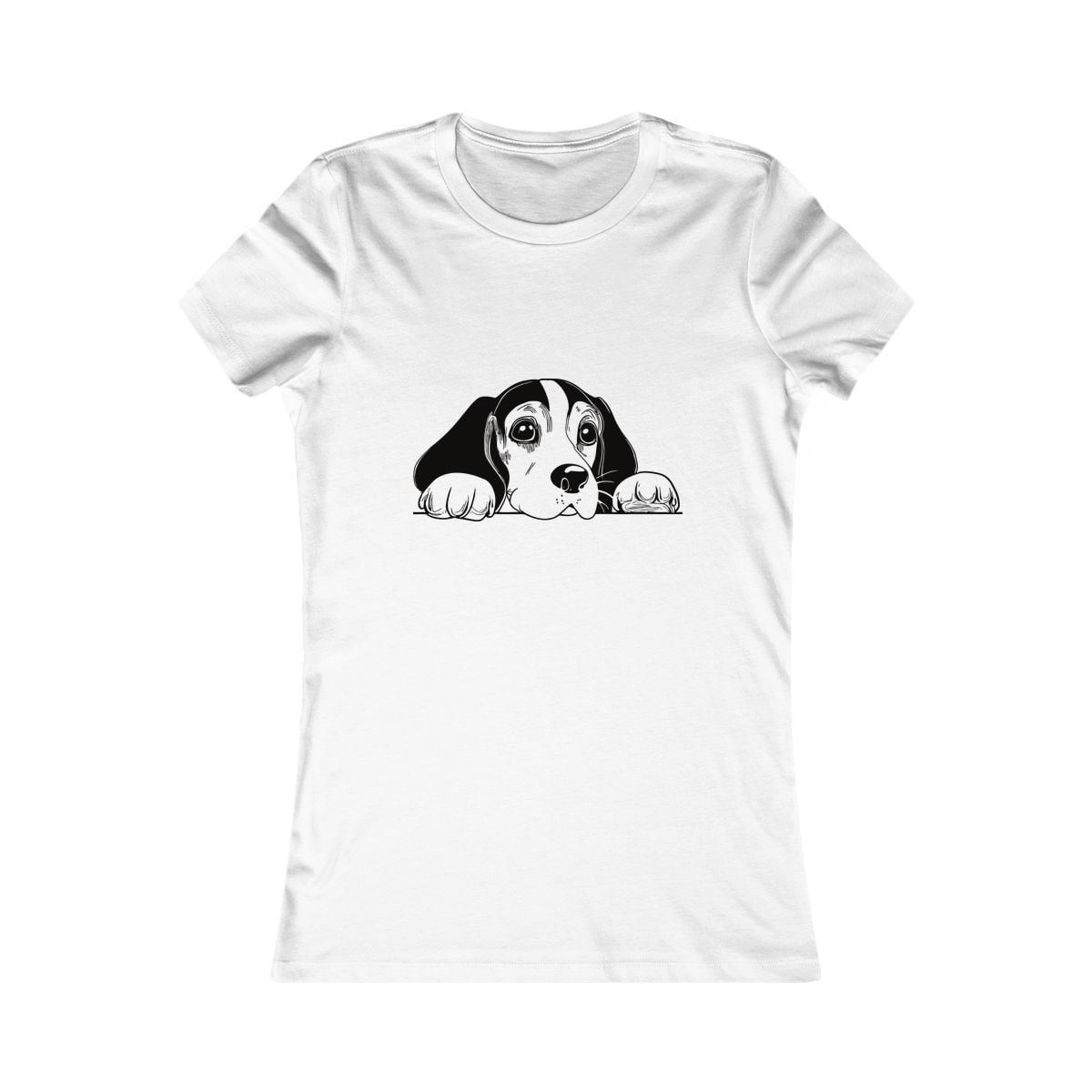 Peeking Beagle Women's Shirt