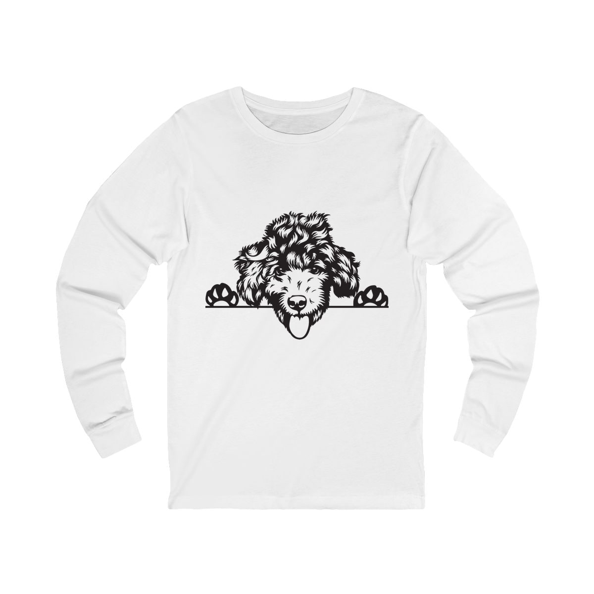 Peeking Doodle Long Sleeve Shirt